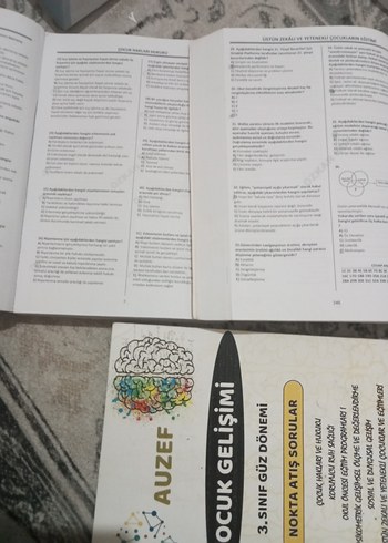 Çözümlü Soru Bankası ve nokta atış kitabı AUZEF çocuk gelişimi - Görsel 2
