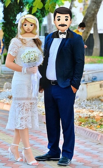 Beyaz Dantel Elbise