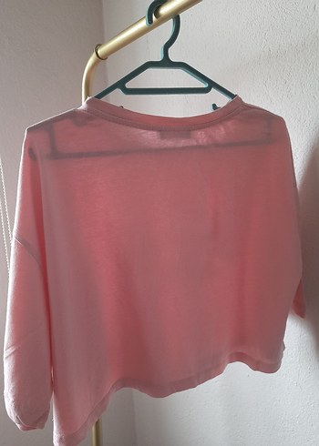 Kadın Pembe Baskılı Kısa Kollu Tişört - Görsel 2