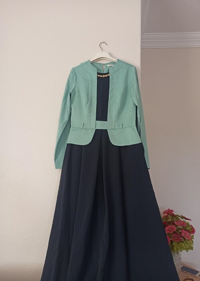 Tesettür abiye elbise  - Görsel 3