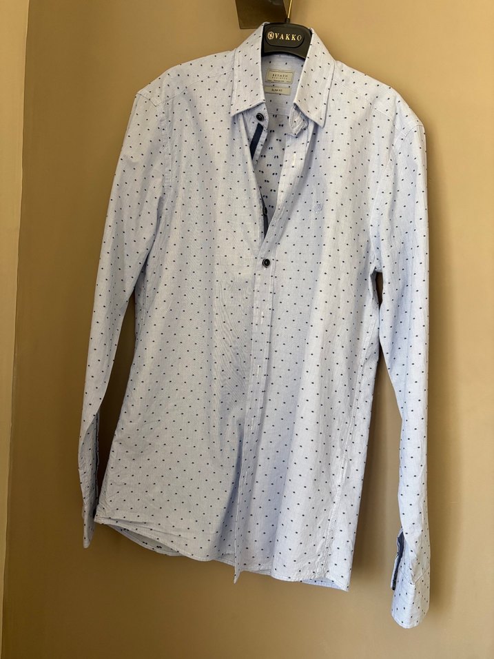 Mavi slim fit Beymen business - Görsel 5