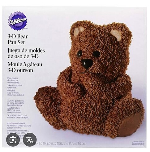 Wilton ayı kek kalıbı