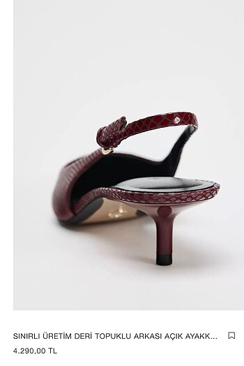 Zara bordo ayakkabı - Görsel 7