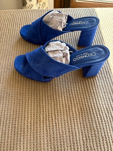 Gece mavisi İtalyan terlik - Görsel 6