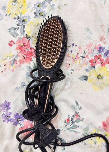 Kahverengi Saç Düzleştirici Fırça - Görsel 3