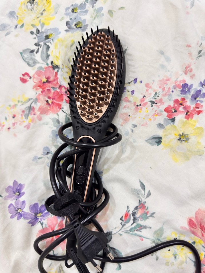 Kahverengi Saç Düzleştirici Fırça - Görsel 3