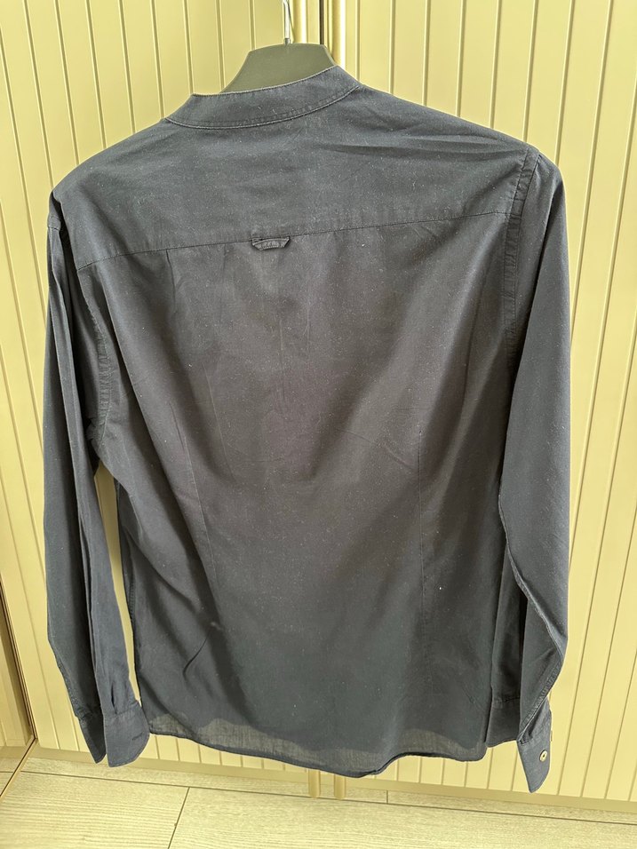 Gri Pamuklu Erkek Gömlek - Görsel 2