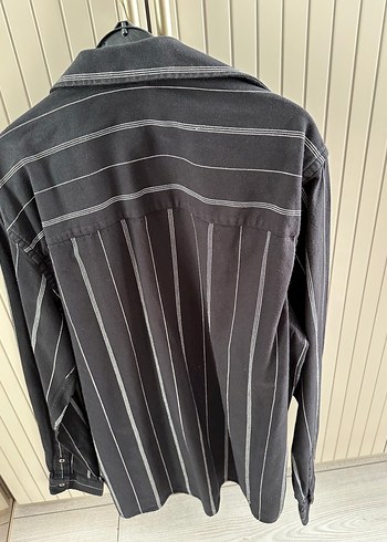 Gri Regular Fit Erkek Keten Gömlek - Görsel 3