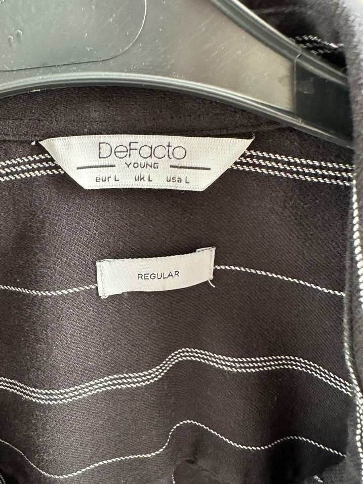 Gri Regular Fit Erkek Keten Gömlek - Görsel 2