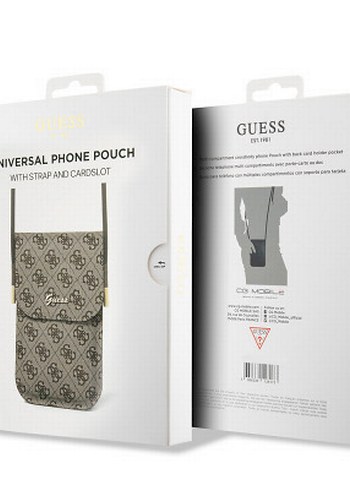 Guess Guess Orjinal Lisanslı 4G Desenli Metal Yazı Logolu Askılı Çanta