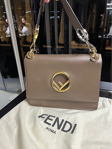 FENDİ KAN I F BROWN LEATHER BAG / ÇANTA