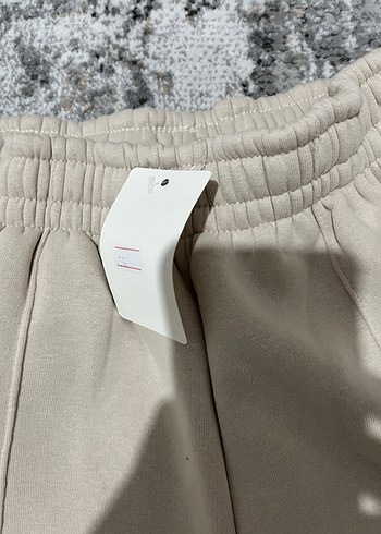 s Beden Kadın Rahat Kesim Beyaz Jogger Eşofman