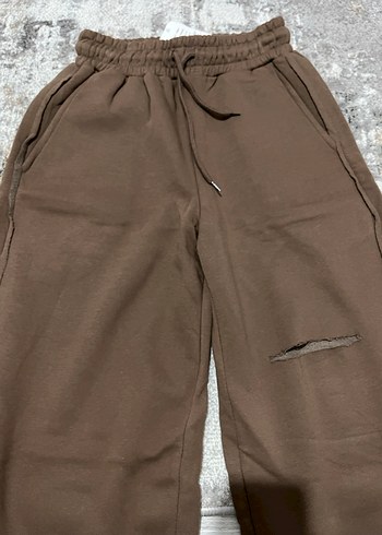Aeropostale Kadın Kahverengi Bol Kesim 3 iplik Kumaş Pantolon