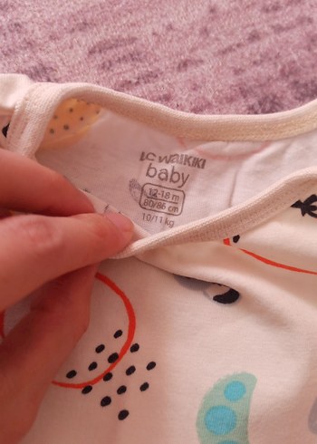 1,5 Yaş Beden çeşitli Renk Renkli Baskılı Örgü Bebek Kız Tulumu