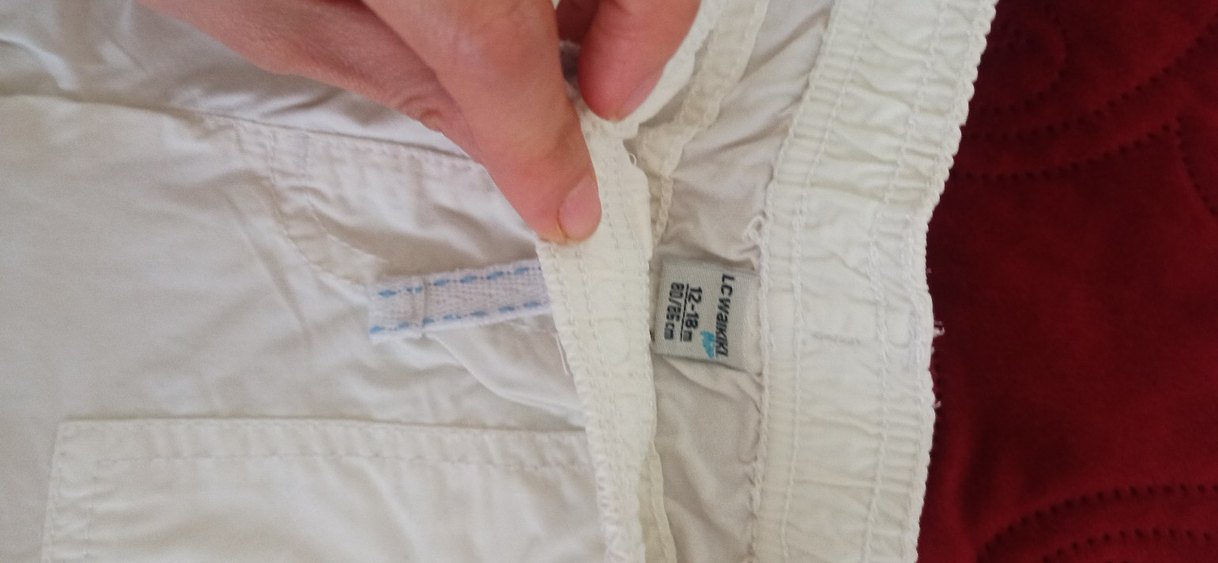 Beyaz Erkek Çocuk Pamuklu Şort - Görsel 2