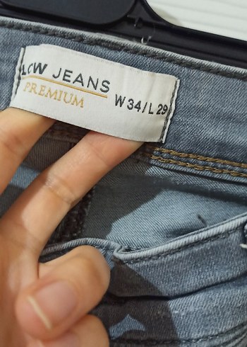 Gri Erkek Denim Pantolon 34/29 - Görsel 2