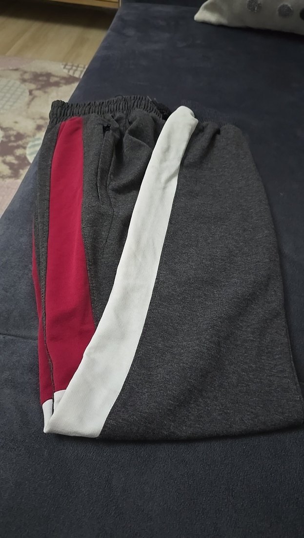 Gri Erkek Nike Fermuarlı Eşofman Altı - Görsel 2