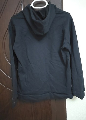 Siyah Baskılı Erkek Sweatshirt - Görsel 4