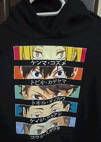 Siyah Baskılı Erkek Sweatshirt - Görsel 2