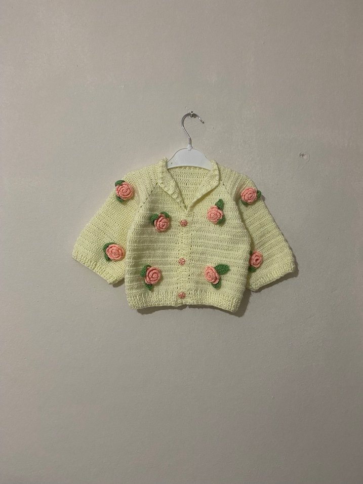 Güllü hırka - Görsel 2