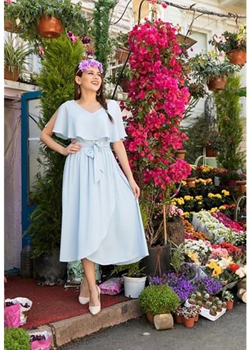 Midi Hamile Elbisesi - Görsel 2