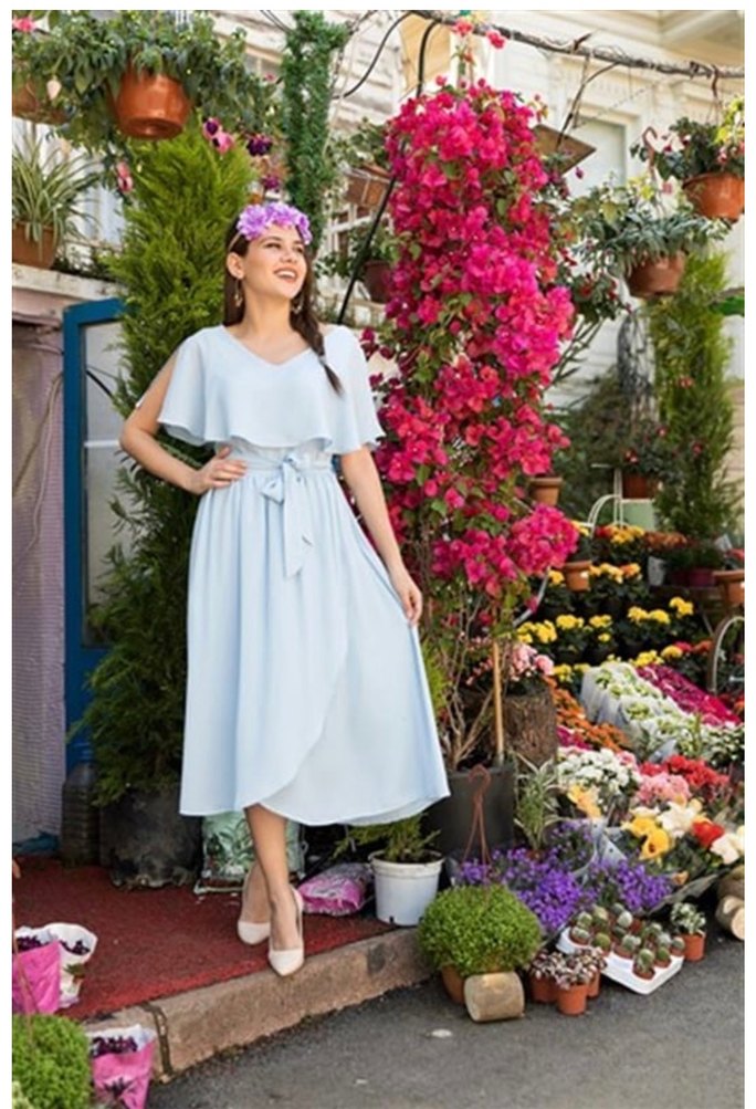 Midi Hamile Elbisesi - Görsel 2