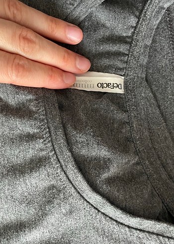 Gri Baskılı Hamile Tişörtü - Görsel 3