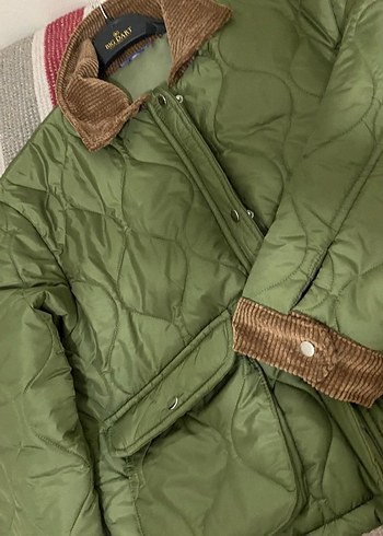 Düğmeli Kadın Midi Ceket, Kahverengi - Görsel 4