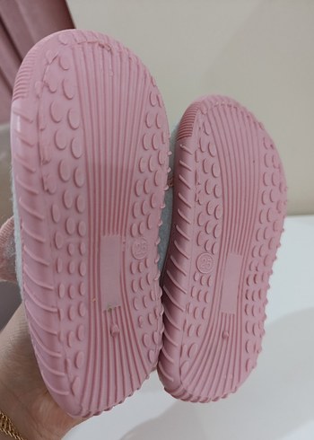 Kız Çocuk Pembe Nakışlı Sıcak Terlik - Görsel 4