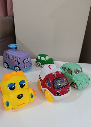 Renkli Oyuncak Arabalar Seti - Görsel 2