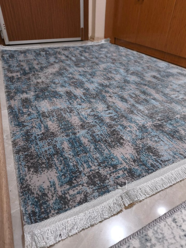 Gri-Mavi Bağlama Desenli Yolluk - Görsel 4