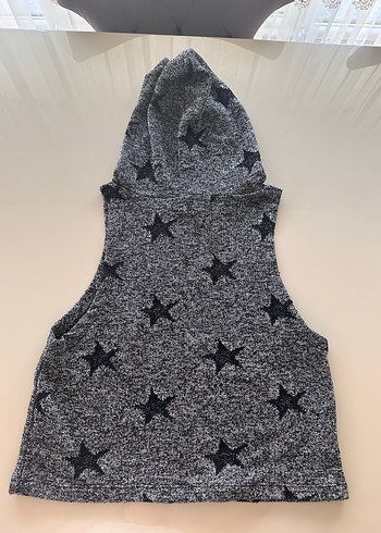 m Beden gri Renk Kapüşonlu Tshirt sporcu üstü