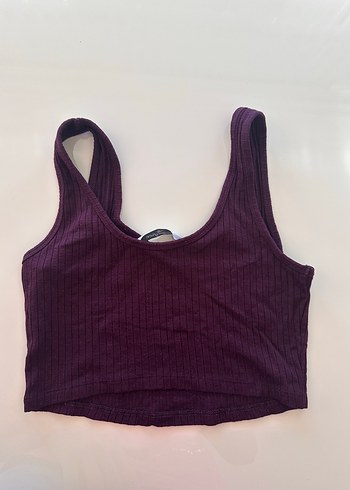 Diğer Bordo Gri kalın askılı Crop Top 2 adet fiyatıdır