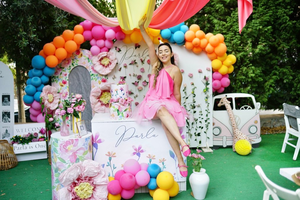 Pembe Straplez Mini Parti Elbisesi - Görsel 2