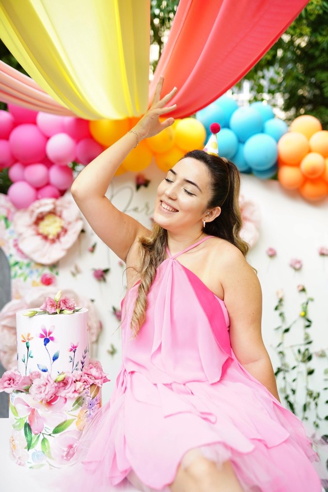 Pembe Straplez Mini Parti Elbisesi - Görsel 4