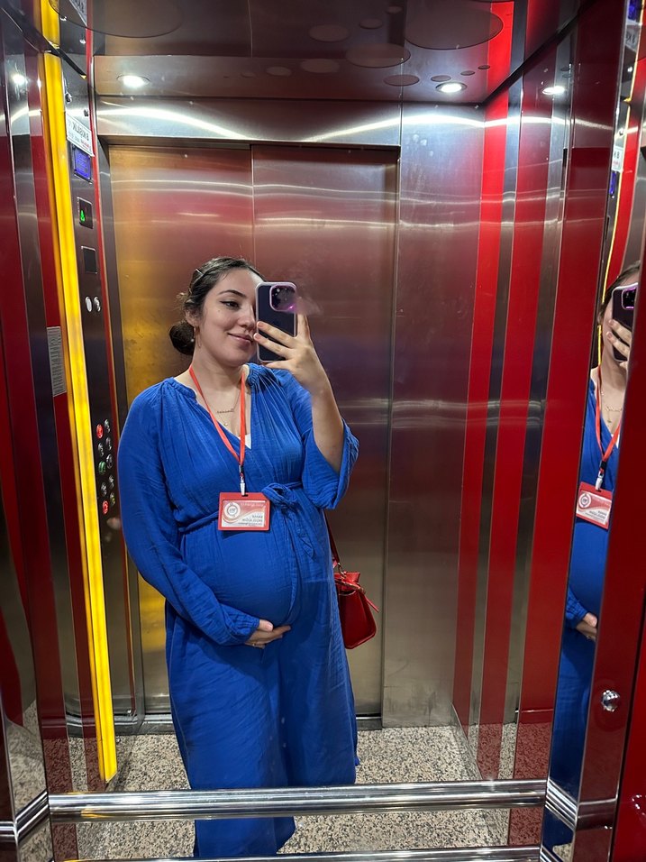 Mavi müslin elbise - Görsel 2