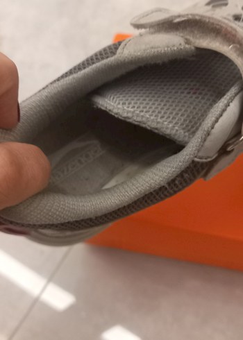 Erkek Çocuk Gri Beyaz Spor Ayakkabı - Görsel 4