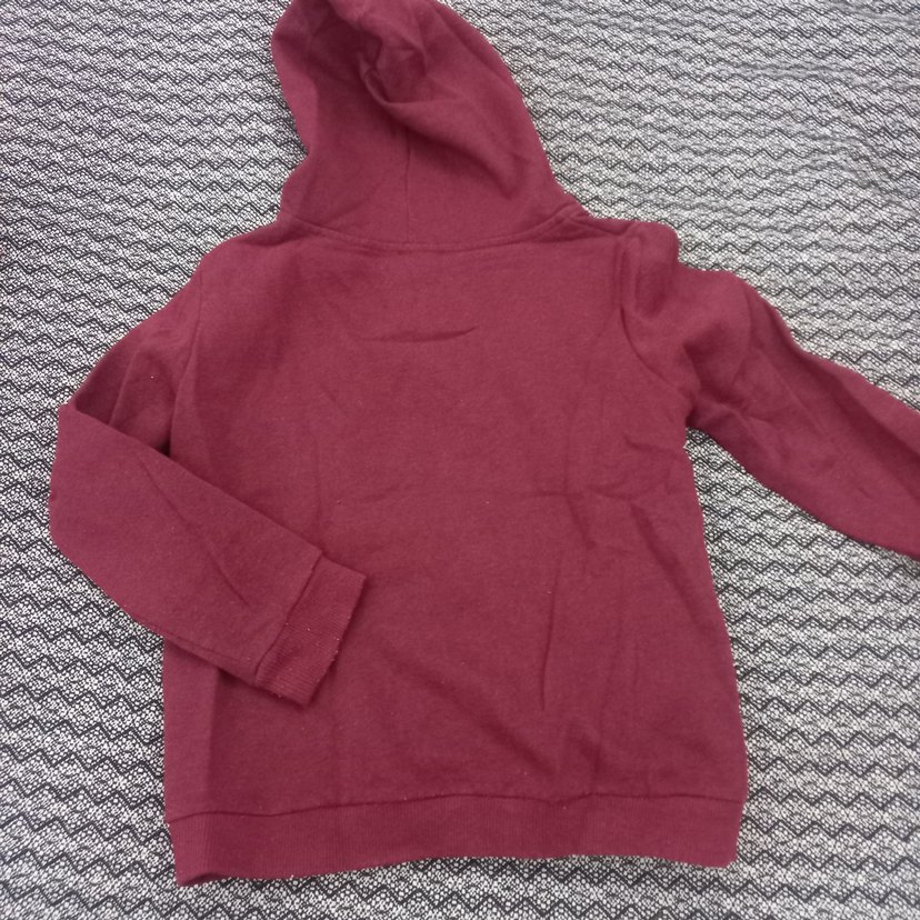 Bordo Kapüşonlu Rock Punk Sweatshirt - Görsel 3