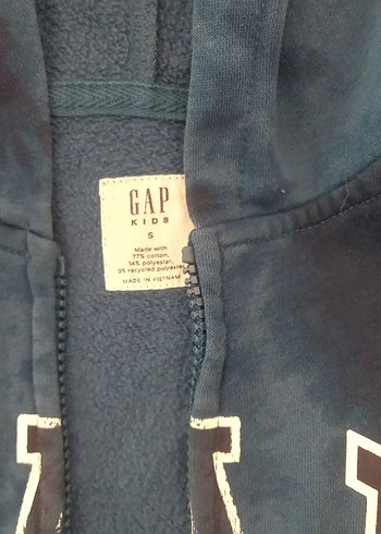 gap Erkek Çocuk Mavi Fermuarlı Sweatshirt - Görsel 2