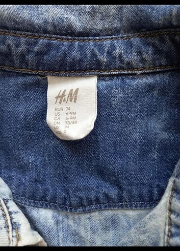 H&M Kot jean gömlek 