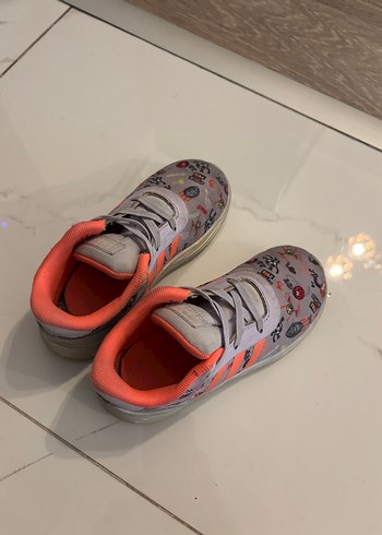 Kız Çocuk Turuncu Baskılı Spor Ayakkabı - Görsel 2