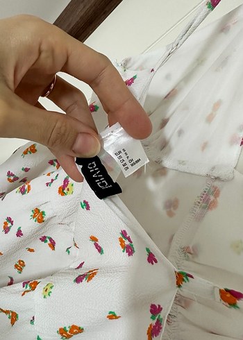 Beyaz Bohem V Yaka Midi Elbise - Görsel 5