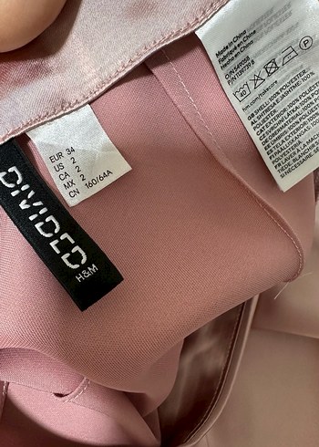 Pudra/Gülkurusu Saten Etek - Görsel 4