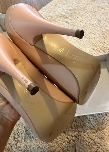 Pudra Stiletto Topuklu Kadın Ayakkabı - Görsel 3