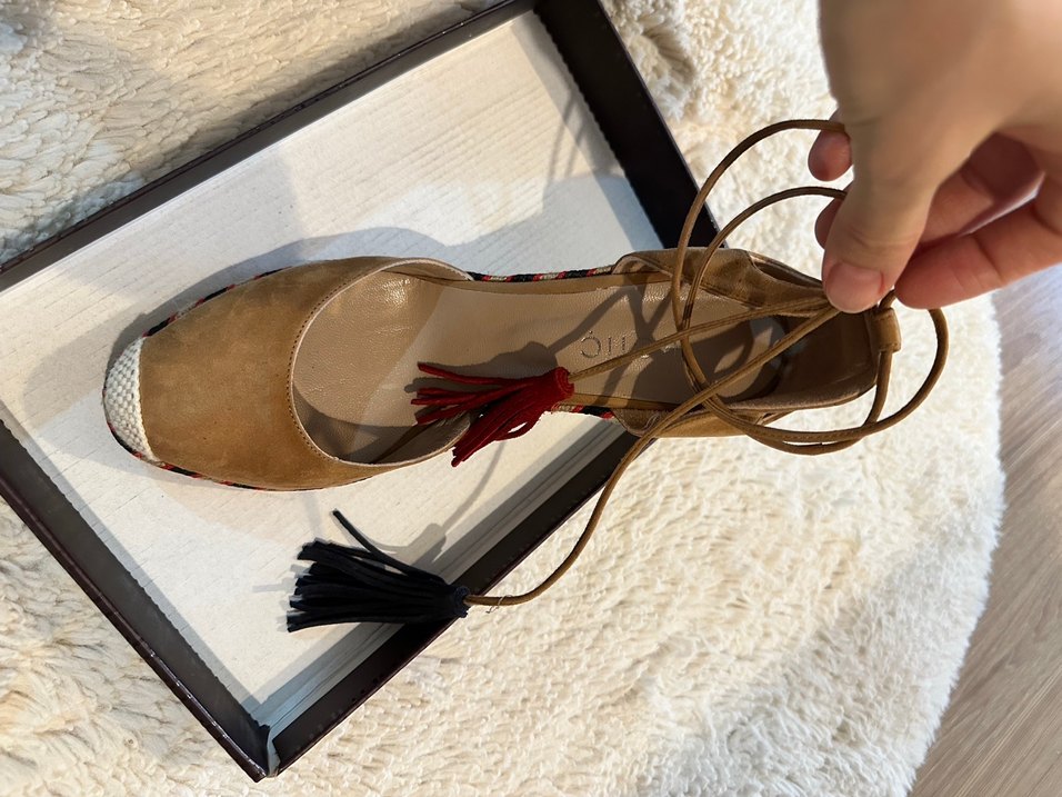 Desenli Süet Dolgu Topuklu Kadın Ayakkabı - Görsel 2