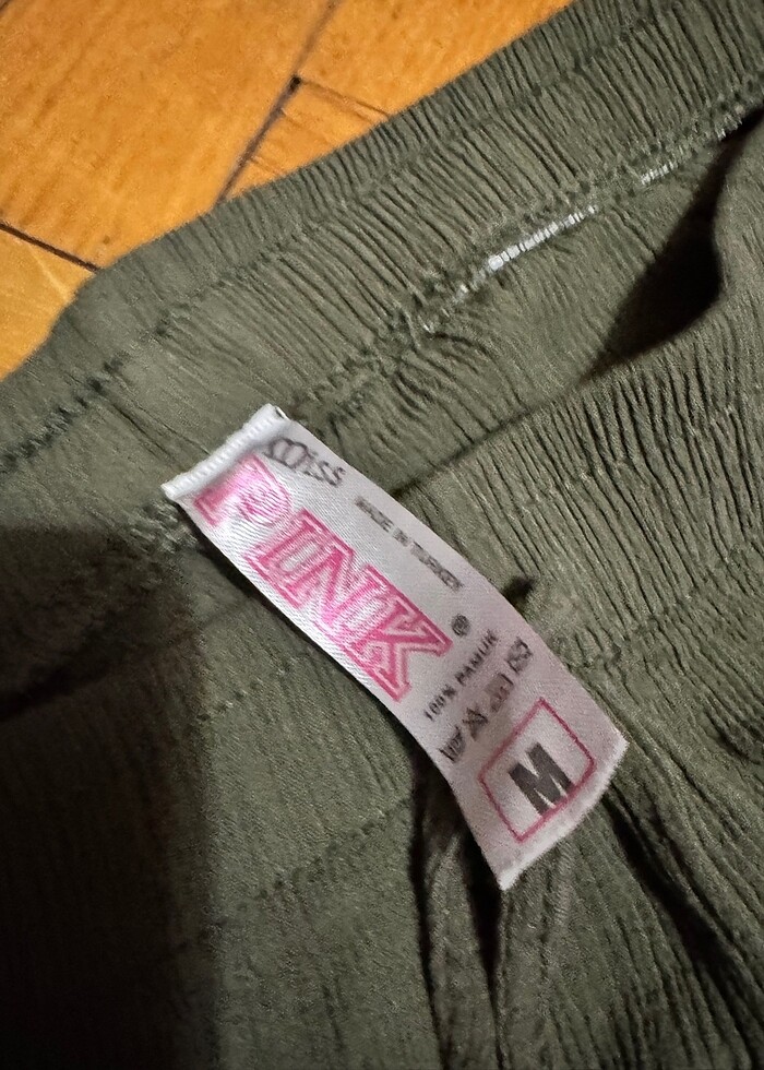 Yazlık ince pantolon haki - Görsel 3