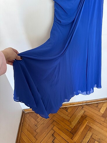 Şifon şık abiye 46 beden - Görsel 2