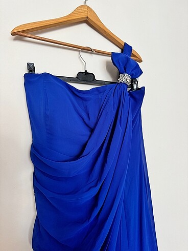 Şifon şık abiye 46 beden - Görsel 3