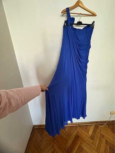 Şifon şık abiye 46 beden - Görsel 6