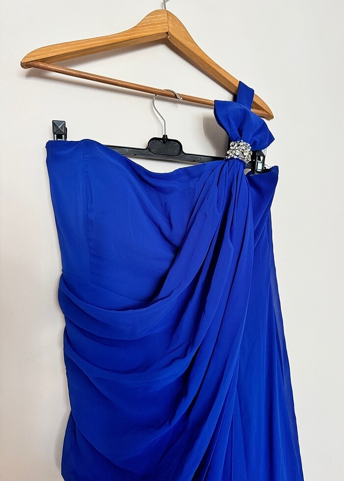 Şifon şık abiye 46 beden - Görsel 3